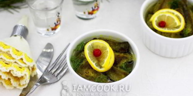 печень в лимонном желе