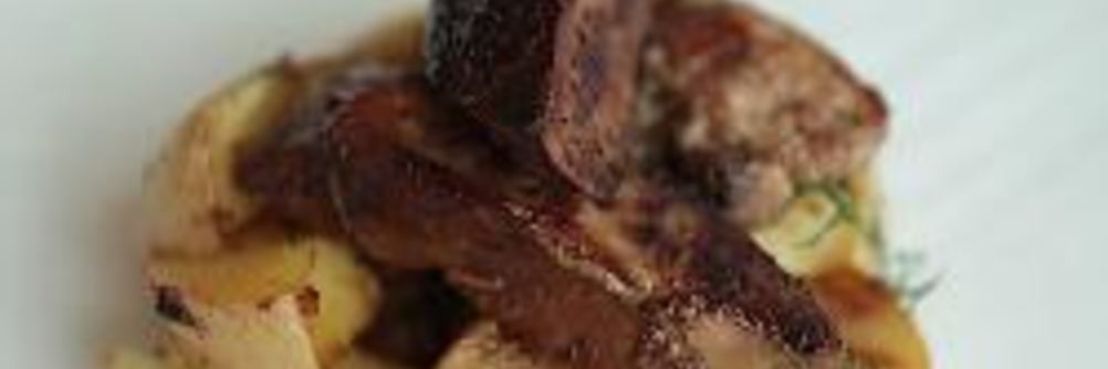 Печень, жаренная с картофелем