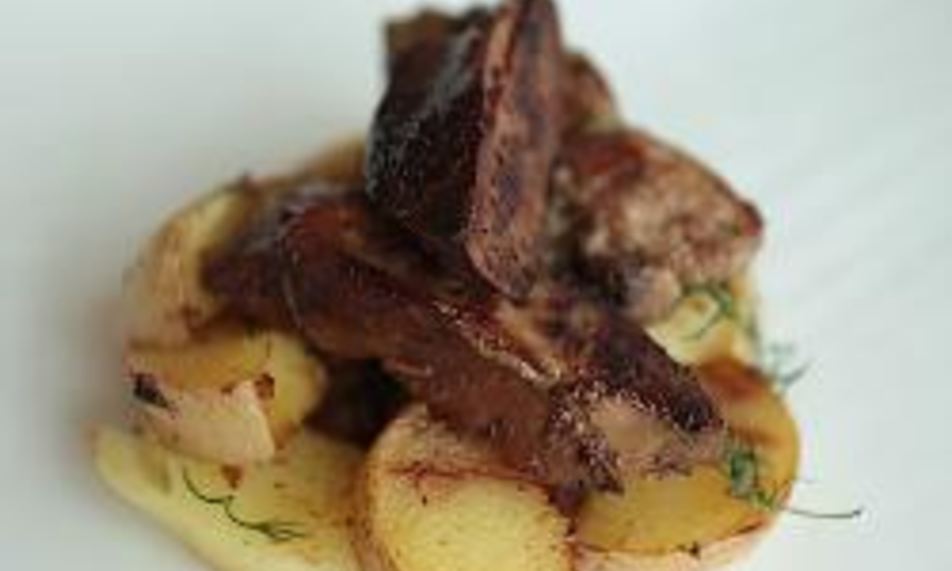 Рецепт печени, жаренной с картофелем