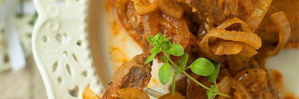 Тушеная печень