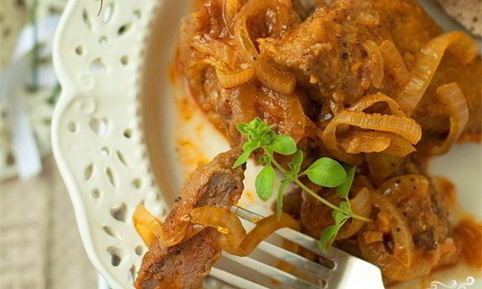 Рецепт тушеной печени