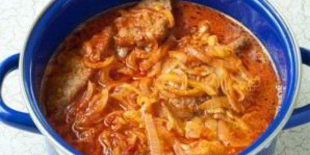 тушеная печень