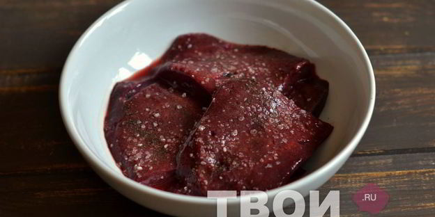 жареная говяжья печень