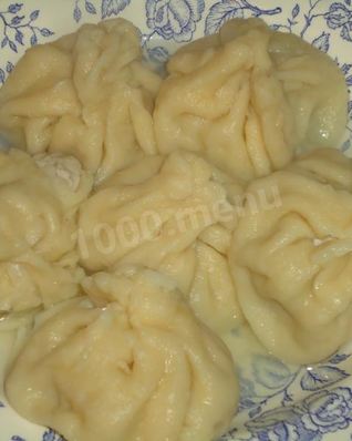 Хинкали из теста с мясом