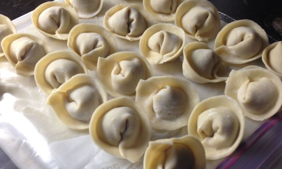 Рецепт пельмени c курицей и грибами