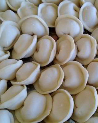 Пельмени из щуки с салом