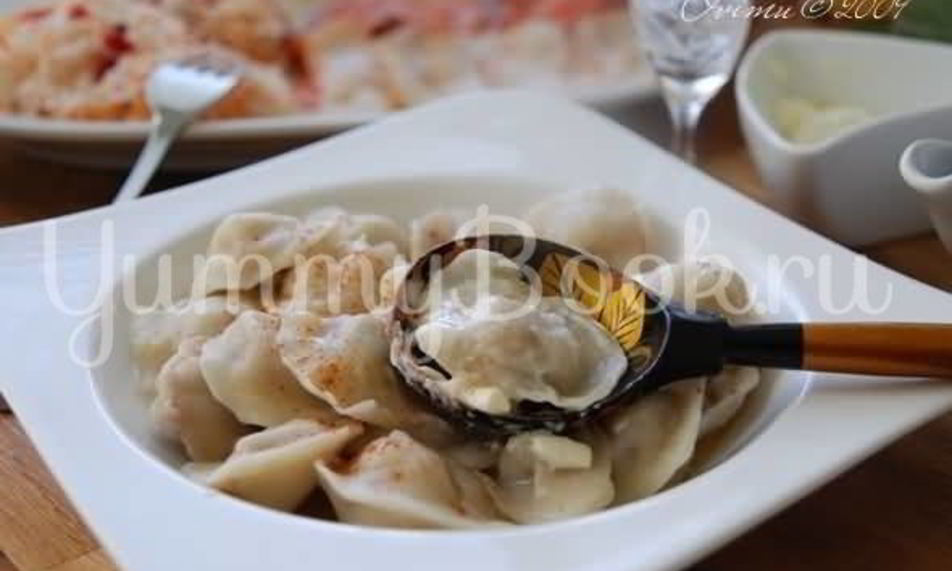 Рецепт пельменей с фаршем и соком ягод