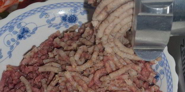 пельмени с гусем, гречкой и овощами