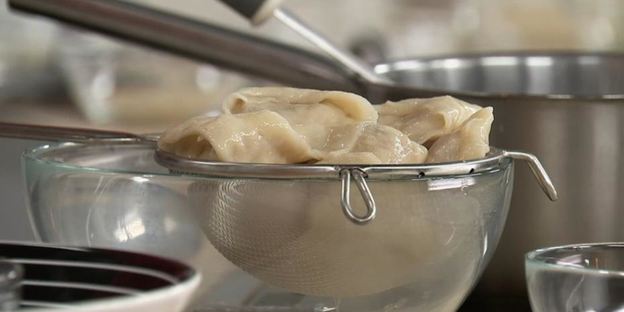 пельмени с индейкой и креветками