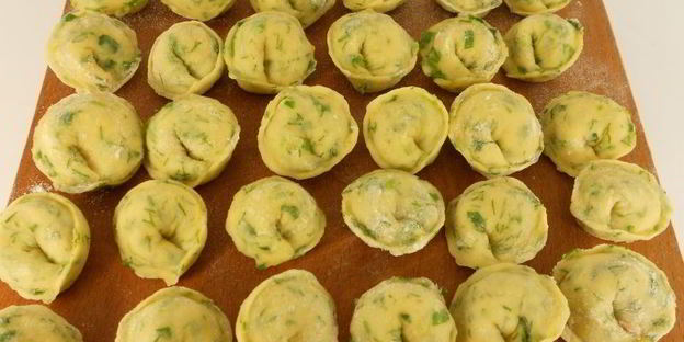 пельмени с редисом