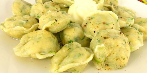 пельмени с редисом