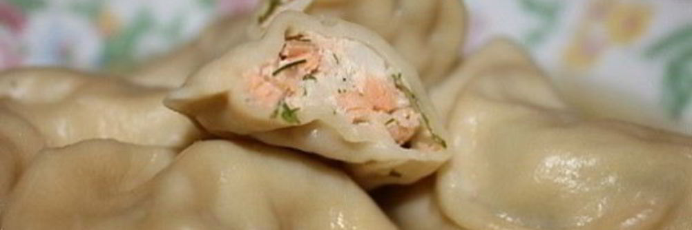 Пельмени с семгой