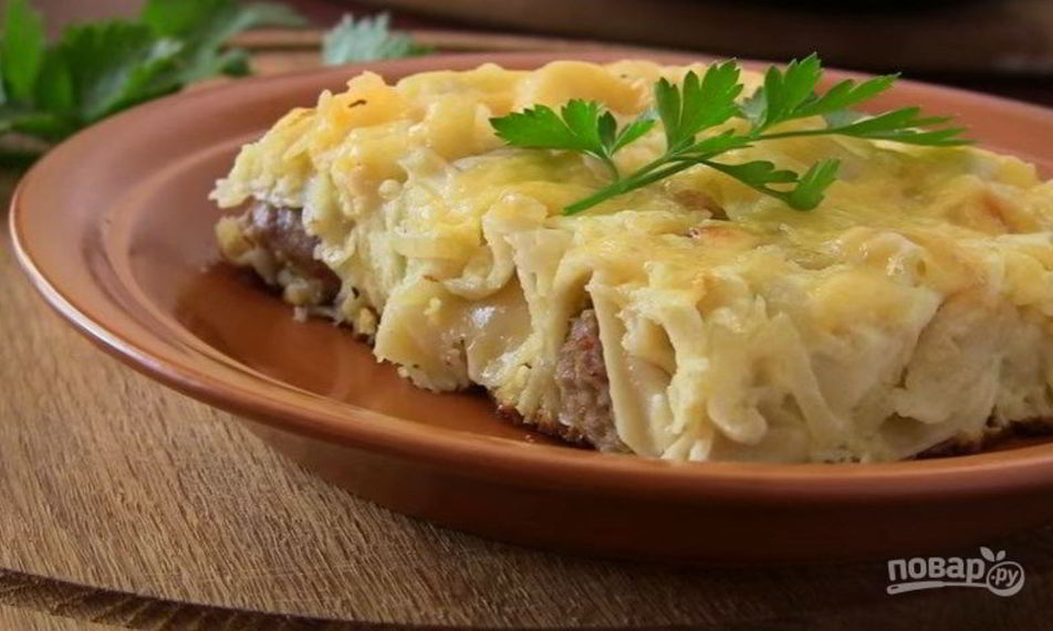 Рецепт пельменей в духовке с сыром