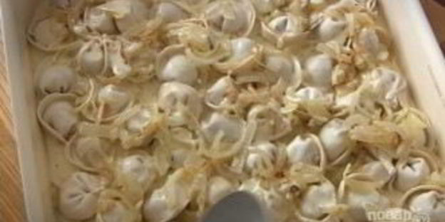 пельмени в духовке с сыром