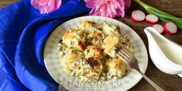 пельмени в сметане в духовке