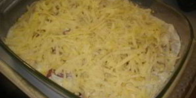 пельмени, запеченные с сыром