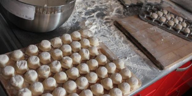 пельмешки домашние три мяса