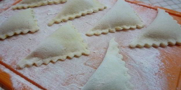 постные пельмени с кабачками