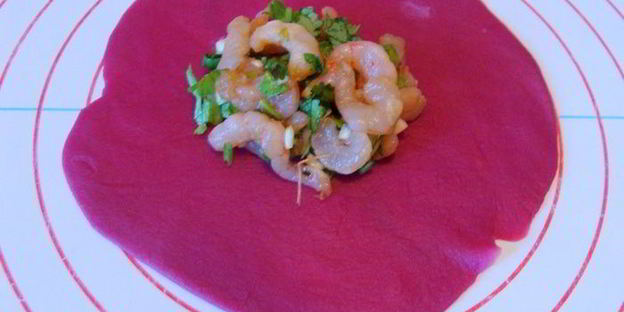 постные цветные хинкали к 8 марта