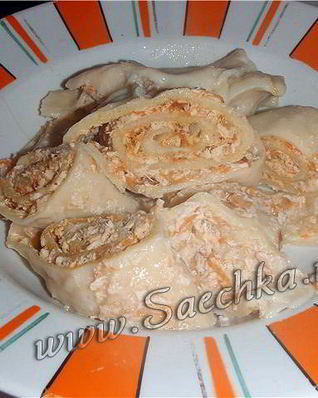 Рулет пельменный