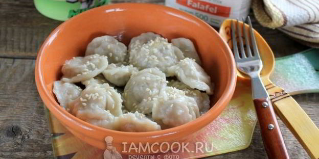 веганские пельмени с фалафелем