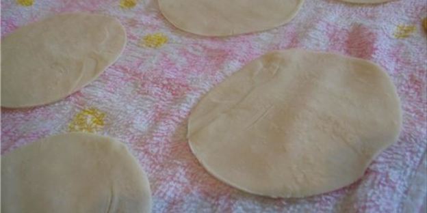 вонтоны с луком и свининой