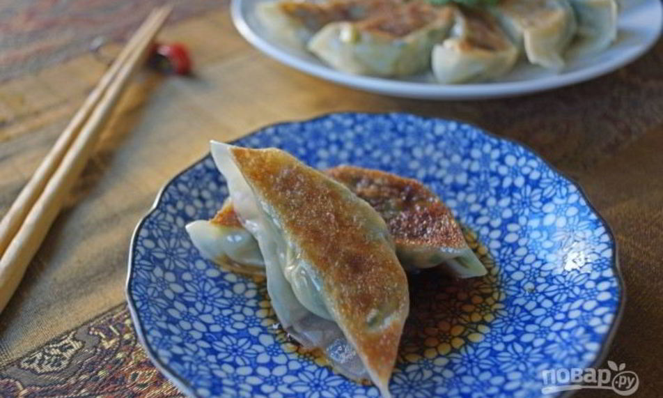 Рецепт японских пельменей с креветками