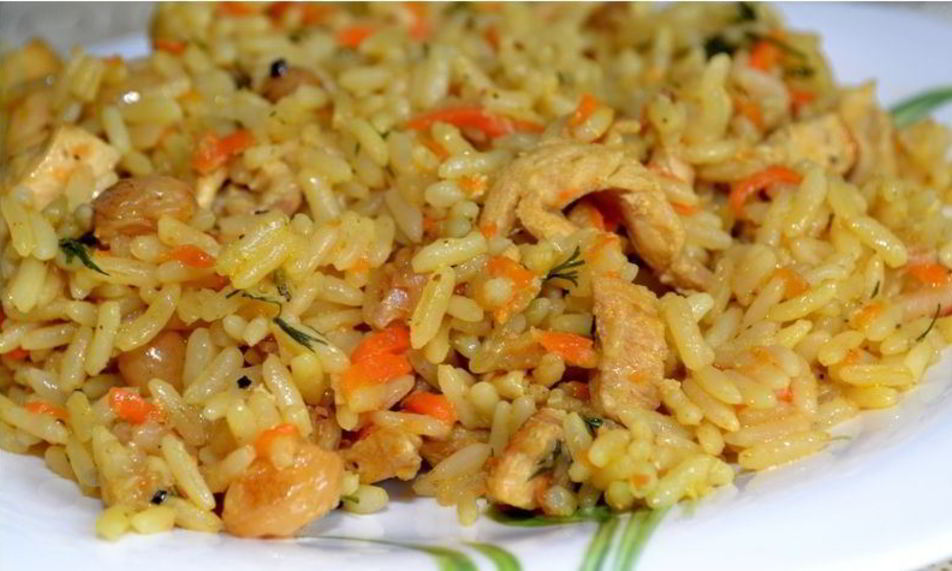 Рецепт быстрого плова с курицей