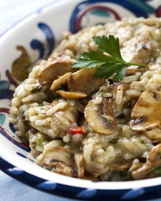 Грибной плов с каштанами и шалфеем