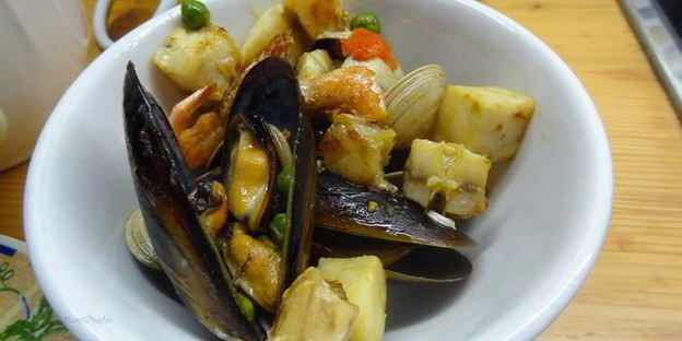 испанская паэлья с морепродуктами