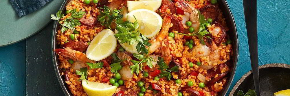 Паэлья с креветками