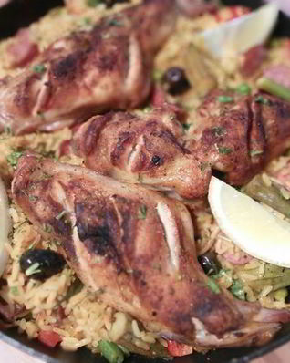 Паэлья с кроликом