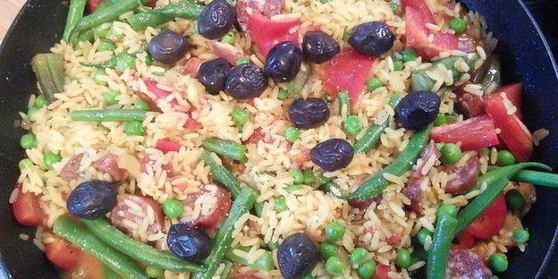 паэлья с кроликом