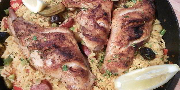 паэлья с кроликом