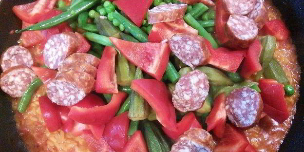 паэлья с кроликом