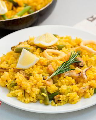 Паэлья с морепродуктами