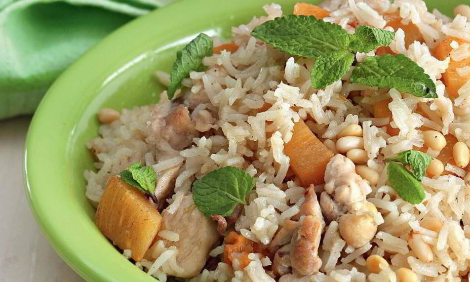 Рецепт пилава с курицей и хурмой