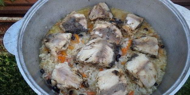 плов дачный с карпом