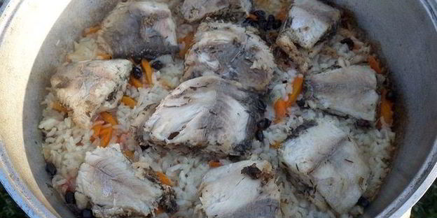 плов дачный с карпом