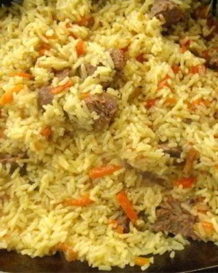 Плов из баранины на костре