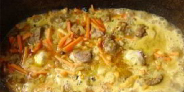 плов из баранины на костре