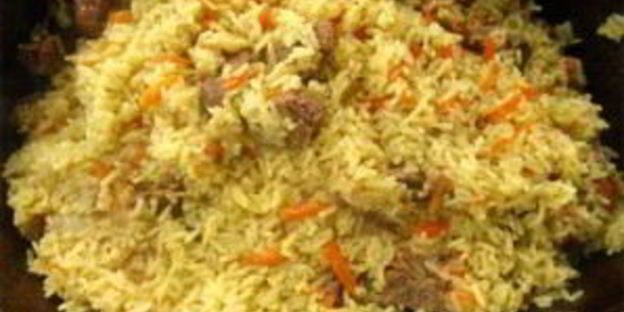 плов из баранины на костре