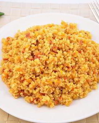 Плов из булгура с тыквой