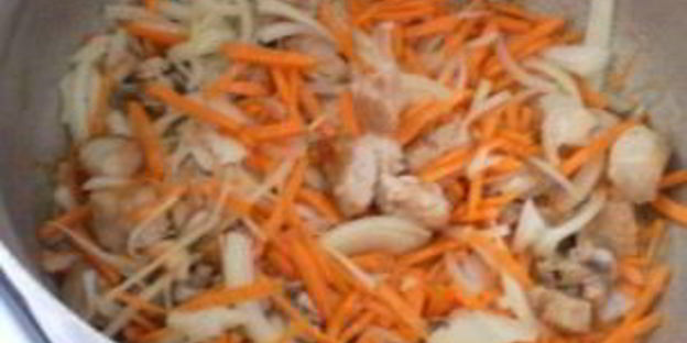 плов из чечевицы с курицей