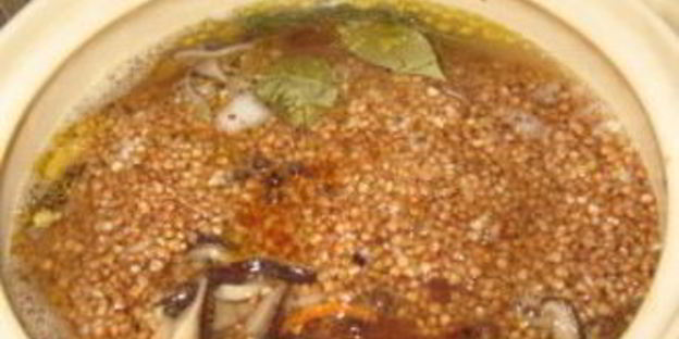 плов из гречки с грибами