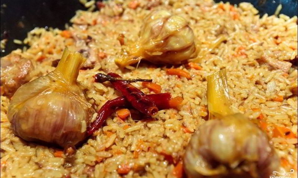 Рецепт плова на костре