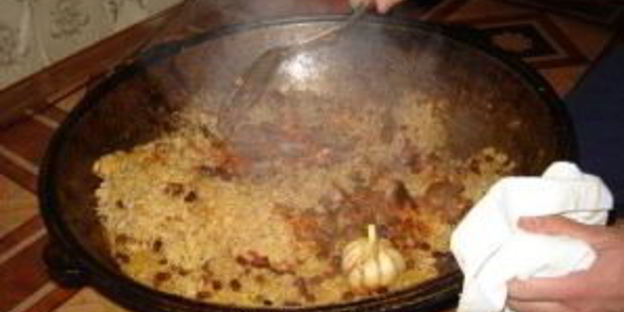 плов на костре