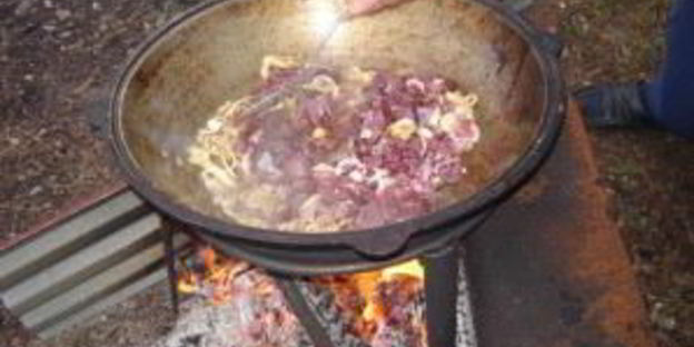 плов на костре