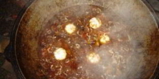 плов на костре