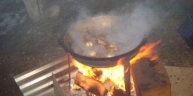 плов на костре